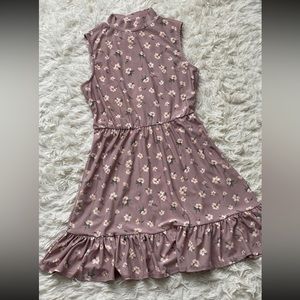 Taylor Jewel Mock Neck Sleeveless Floral Dress in Size S